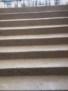 Concrete stairs pressure power washed