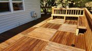 Like new! wood deck after powerwashing