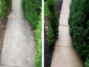 Pressure Washed Sidewalk Pressure Washed Sidewalk